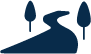 Cleanliness of waterways icon