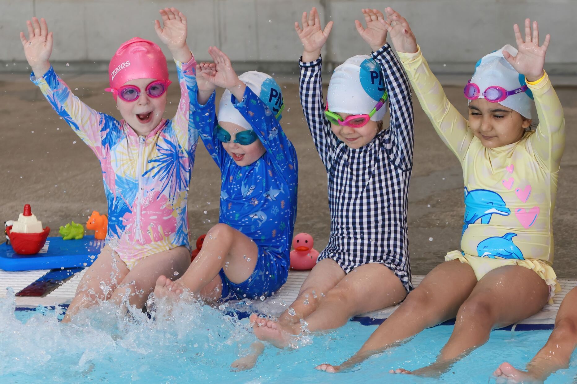 Swim School Students 