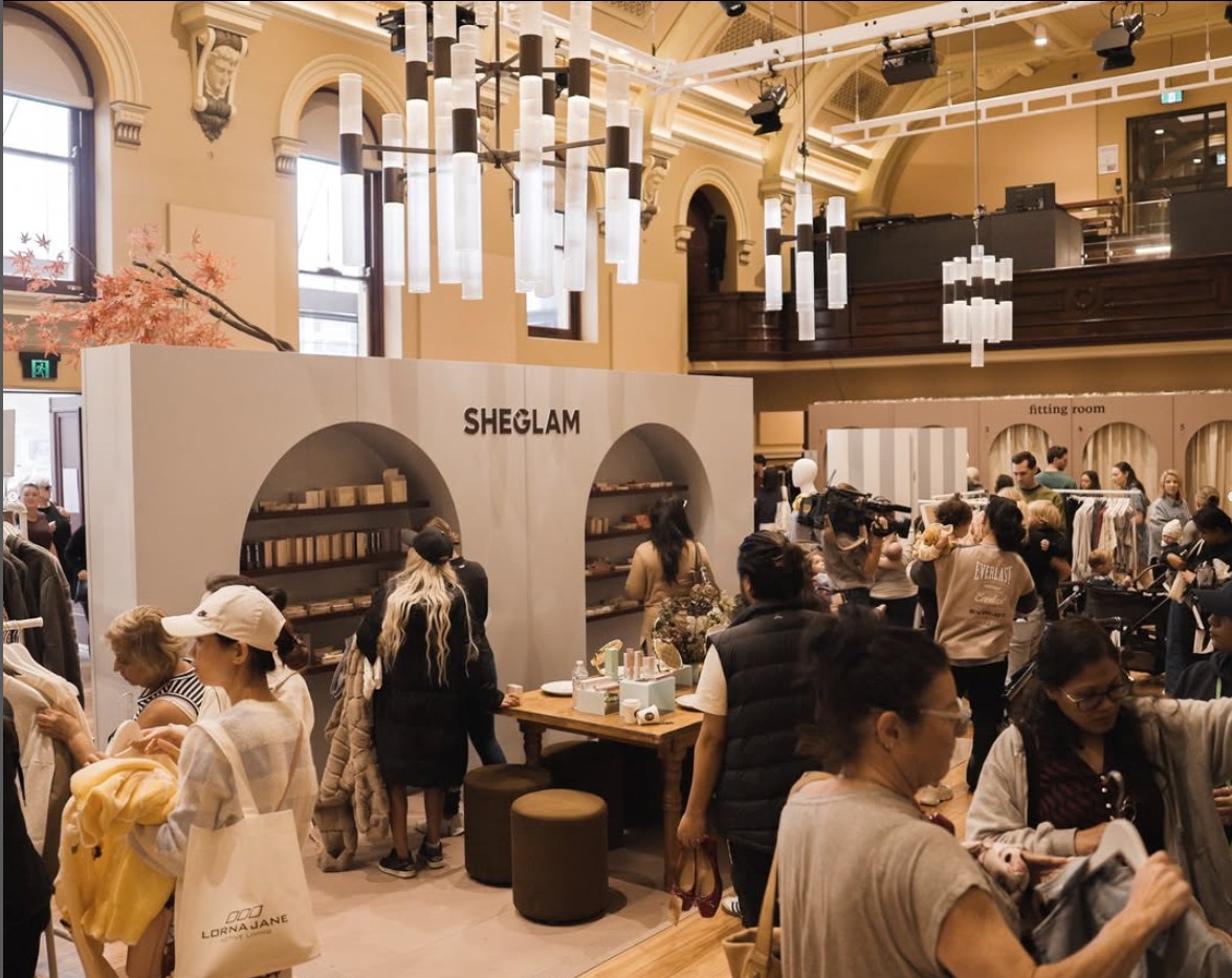 Shein fashion pop up in Parramatta Town Hall