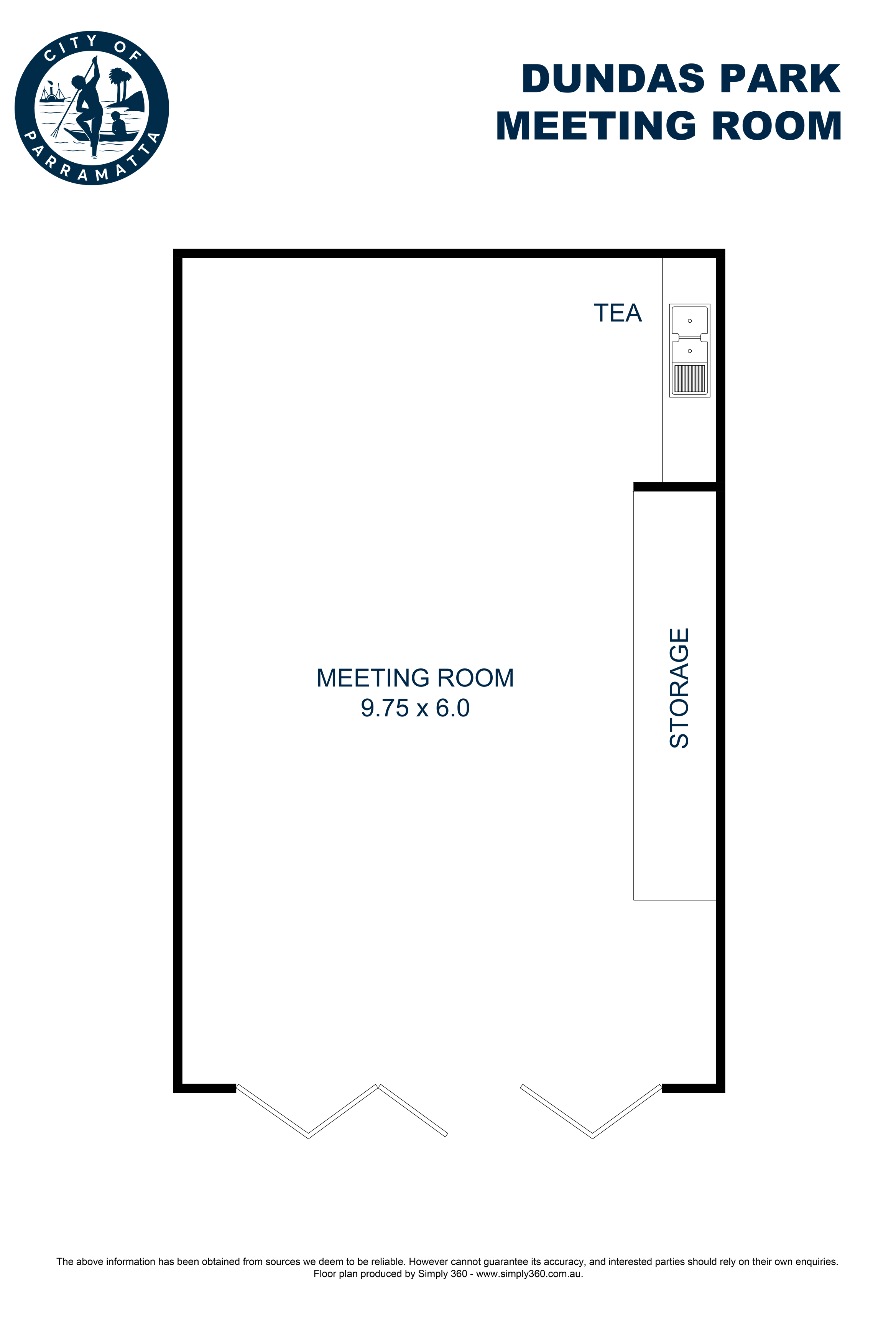 Dundas Park Meeting Room floor plan