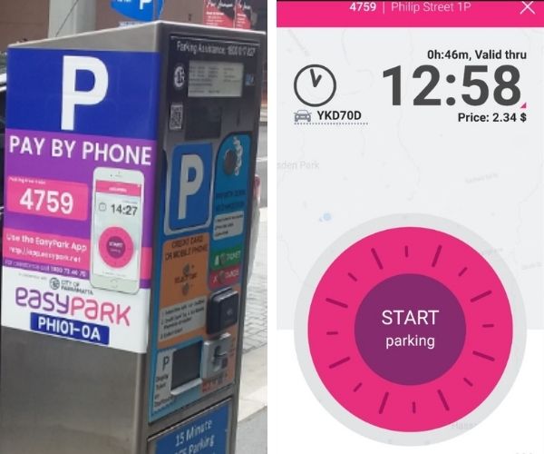 Parking meter and Easy Park App