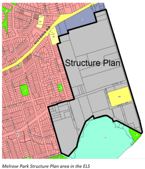 Melrose Park structure plan area