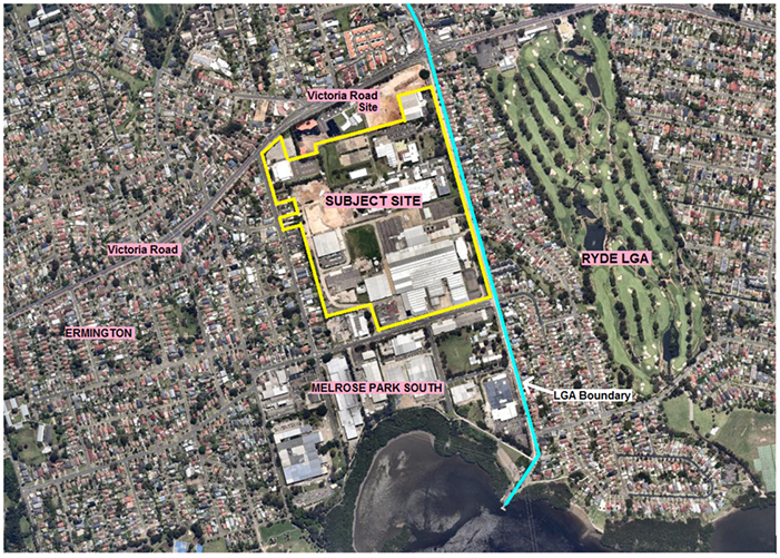 Melrose park North planning proposal area