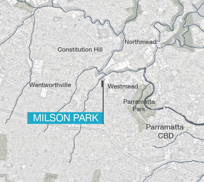 Map of Milson Park