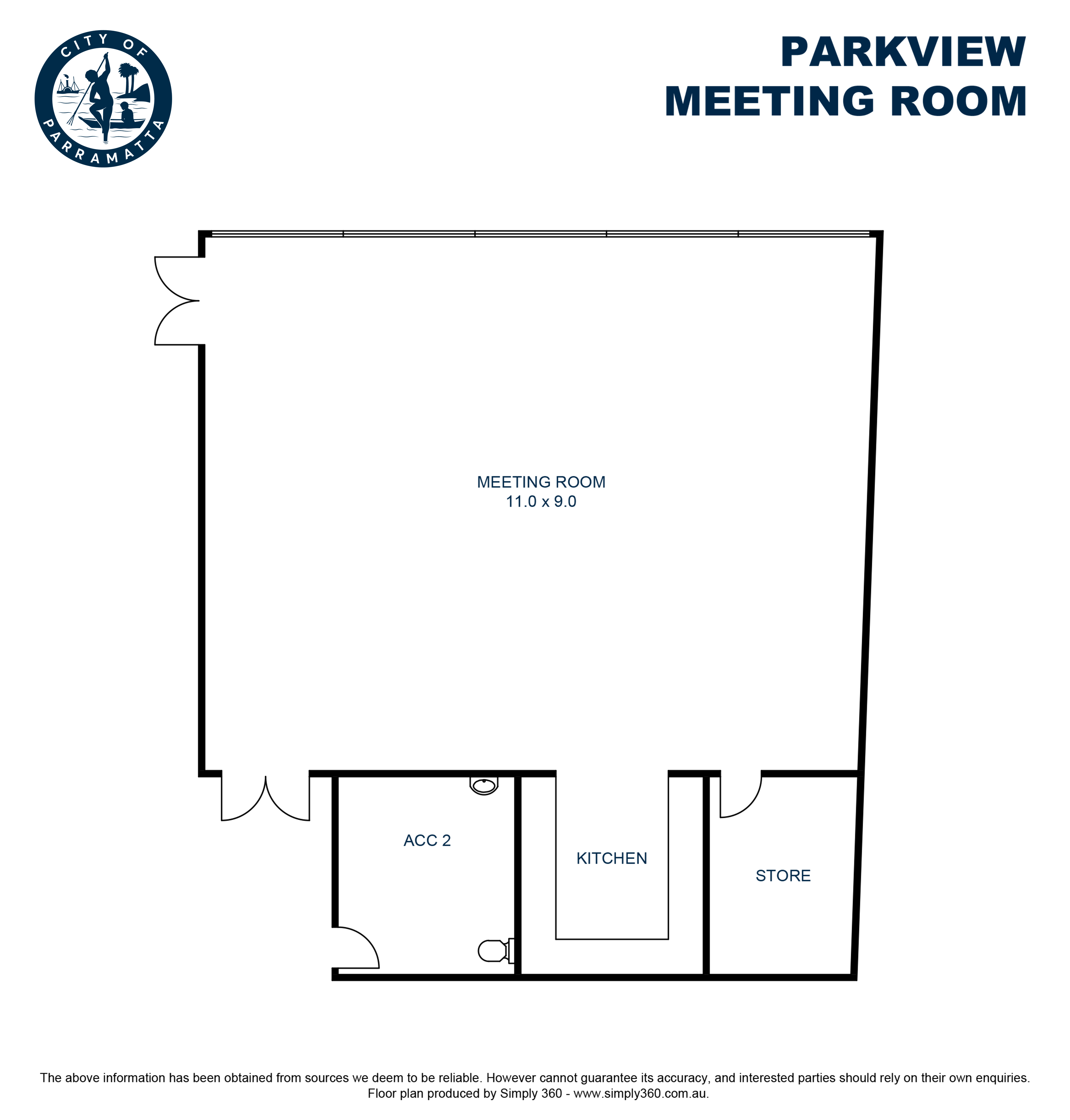 Parkview Meeting Room floor plan