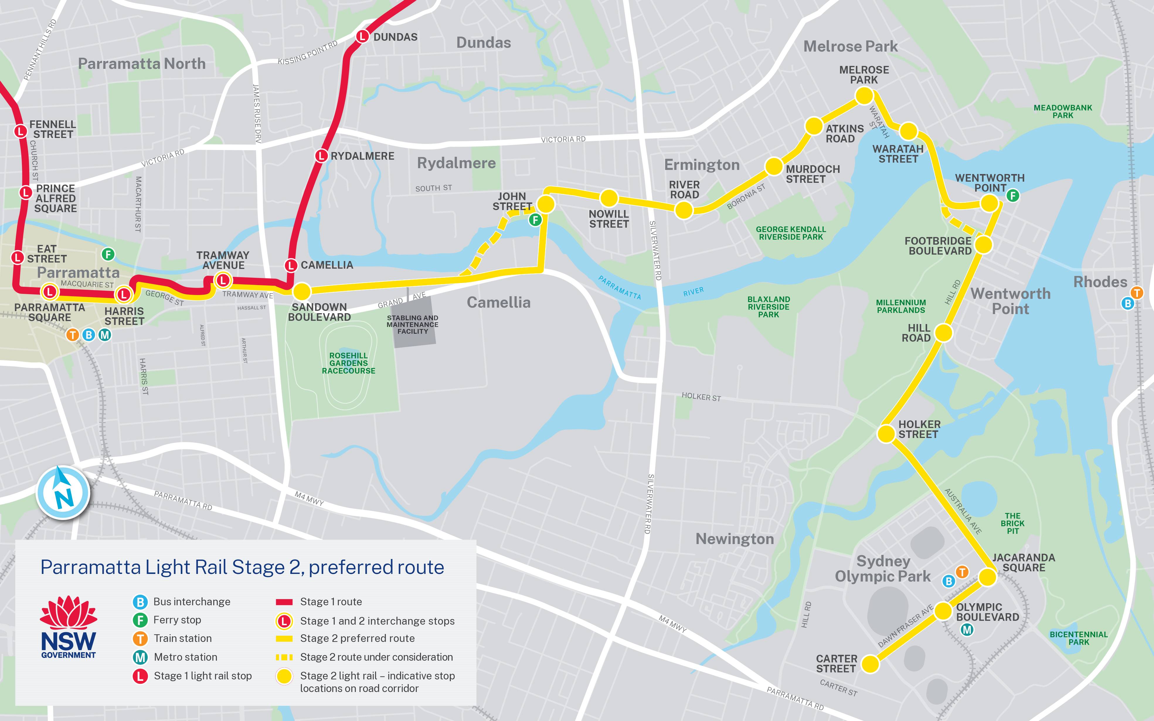 parramatta light rail travel time