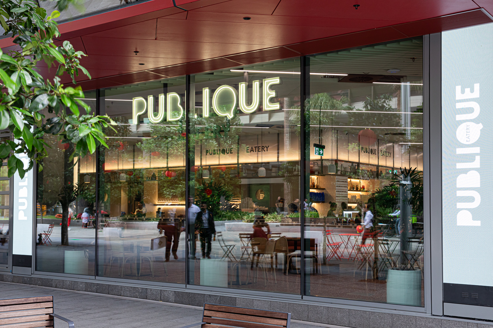 Publique Cafe front signage