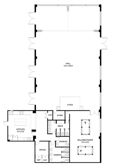 Epping Leisure & Learning Centre floor plan