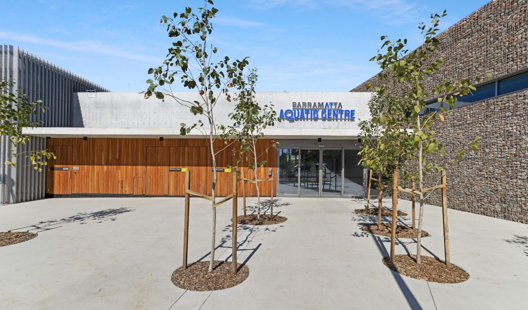 Parramatta Aquatic Centre front doors