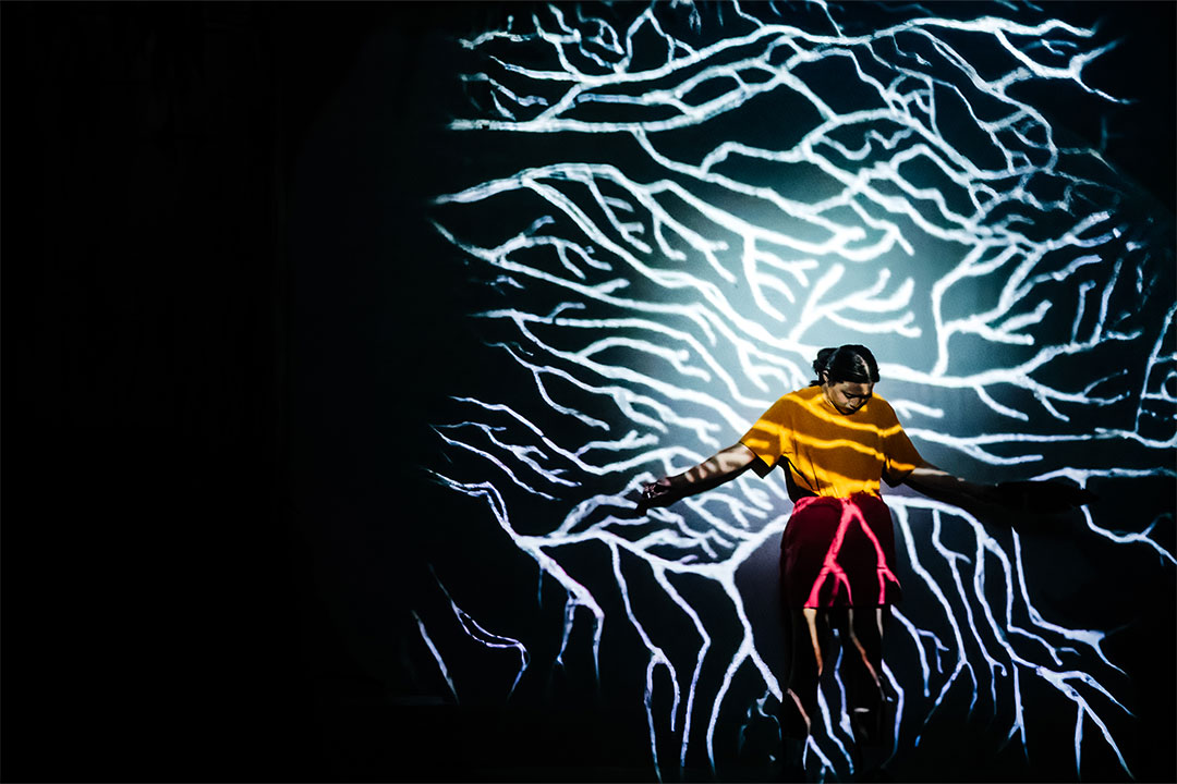Girl in lighting