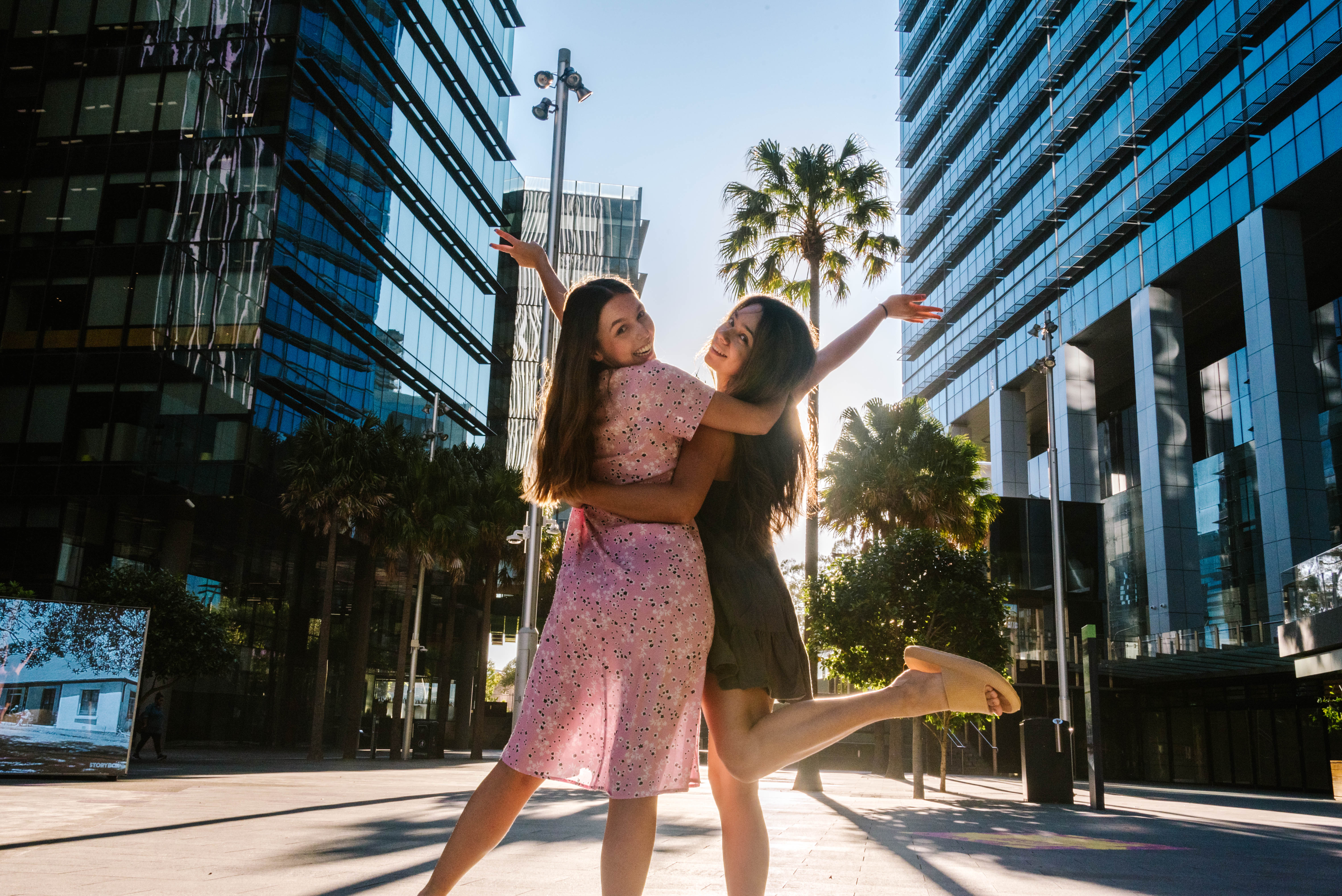 Girls at Parramatta Square