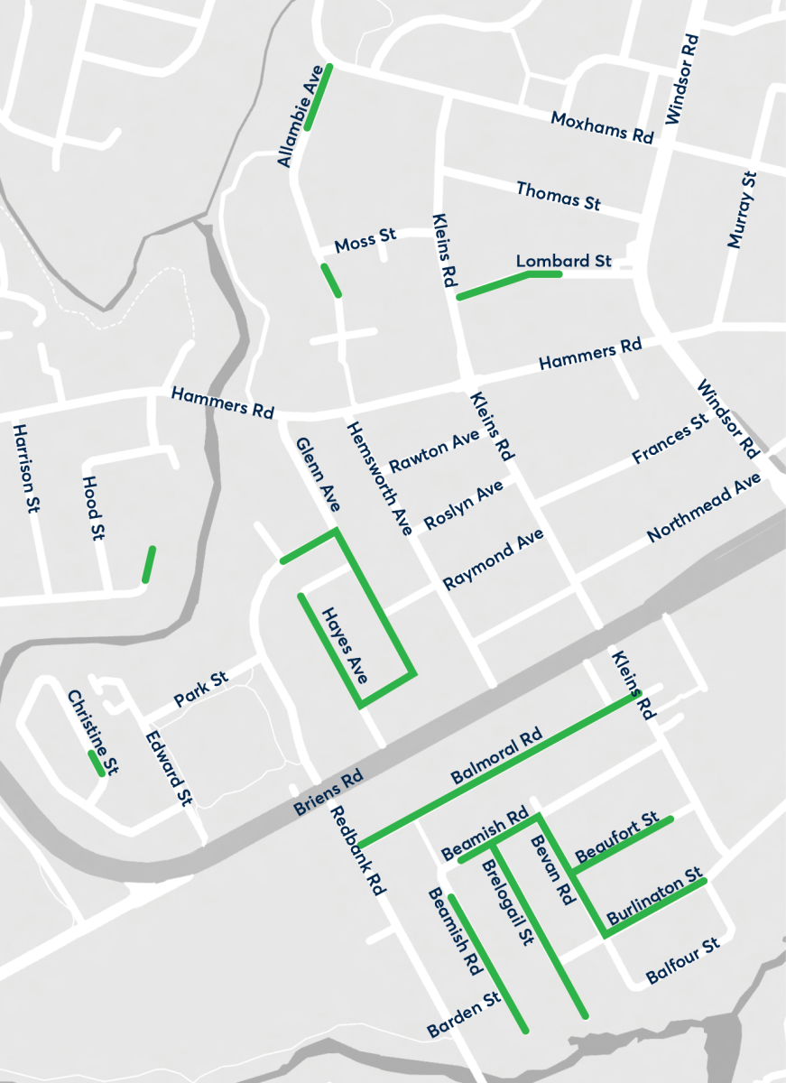 Tree planting map of Northmead