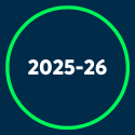 Numbers 2025-26 in circle