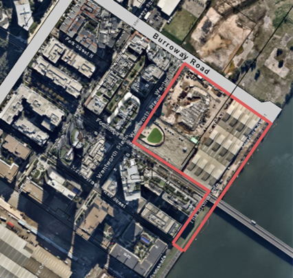 map of block h site buildings