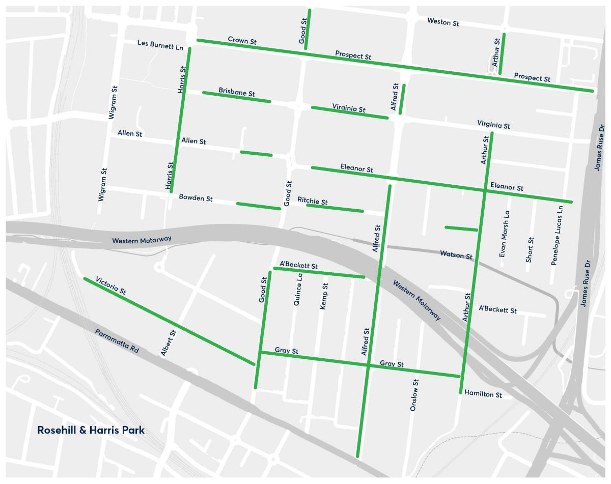 Tree planting map of Granville