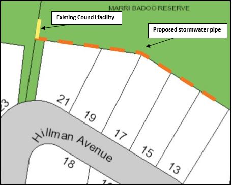 map of Hillman avenue