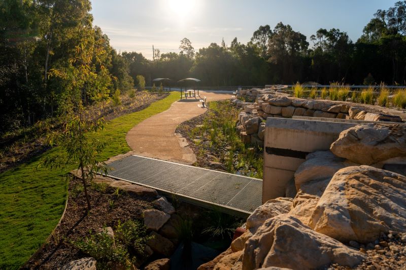 New bridge and path in Milson Park