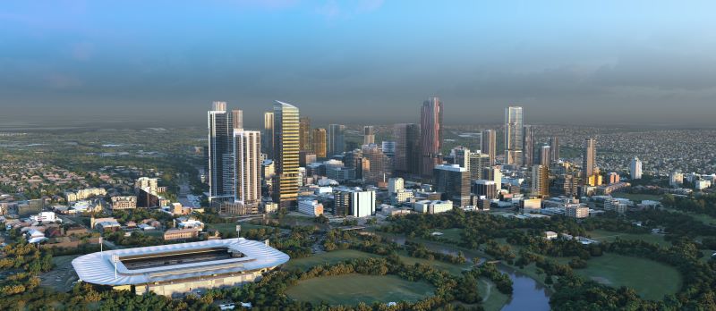 Artist impression of Parramatta 