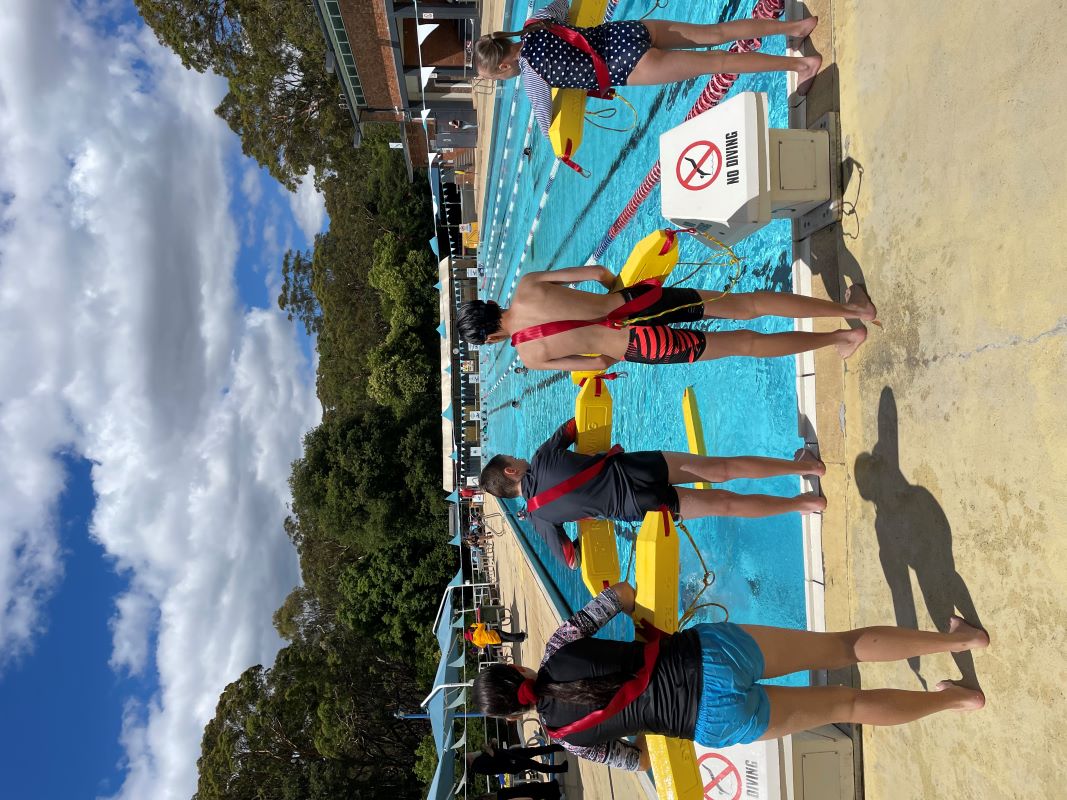Girls and Boys at local pools