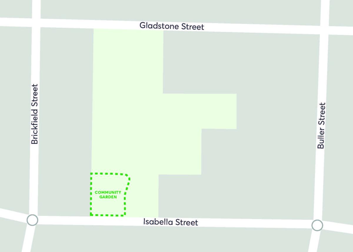 Map of Sherwin Park Community Garden