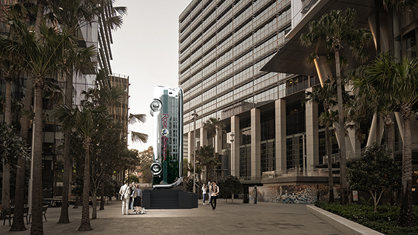 Concept imagery of art installation at Parramatta Square 