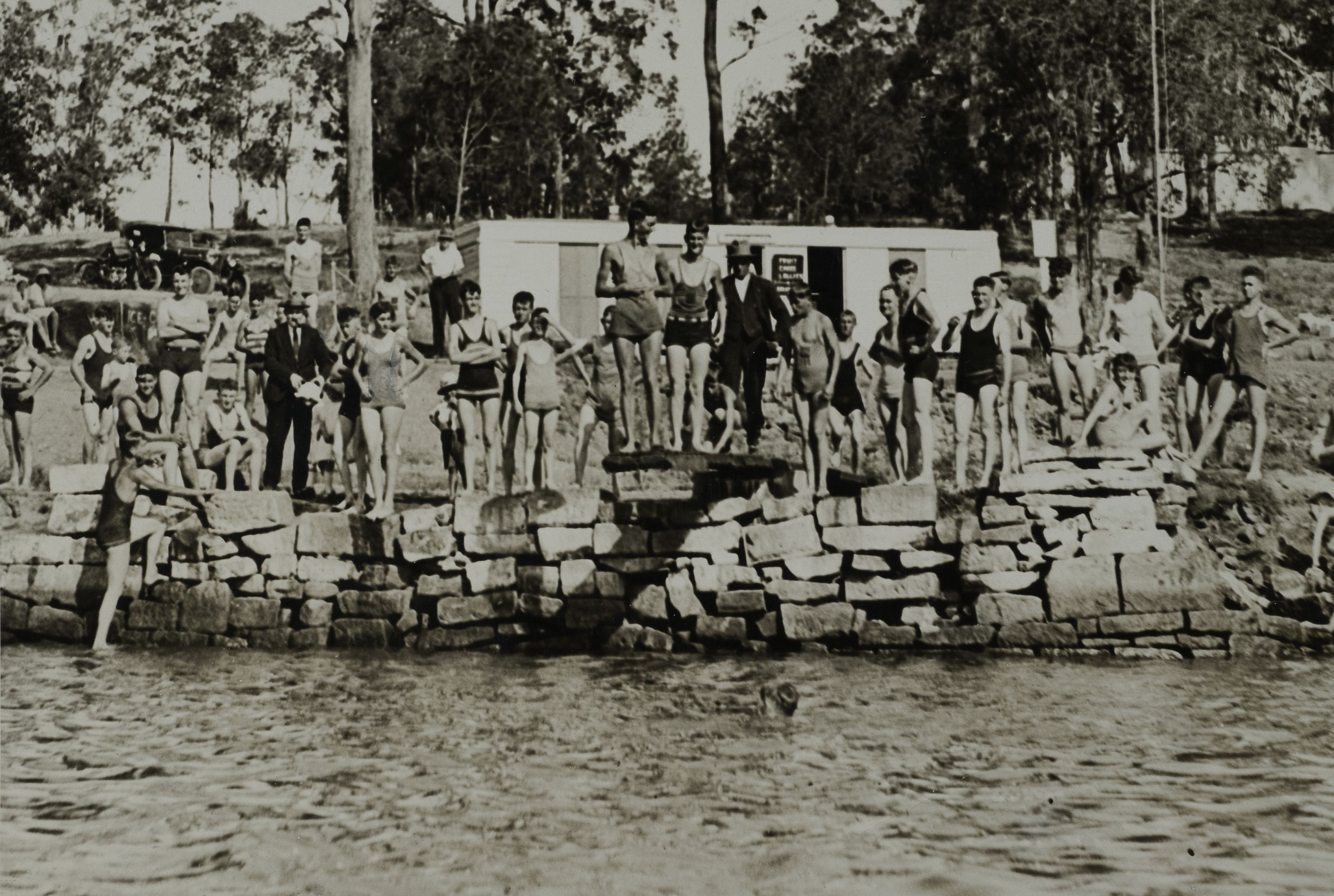 Swimmers enjoying Lake Parramatta. Parramatta Heritage Centre Photograph Collection LSP0783