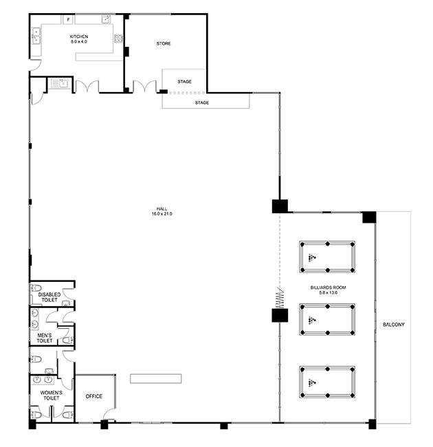 North Rocks Senior Citizen's Centre Floor Plan