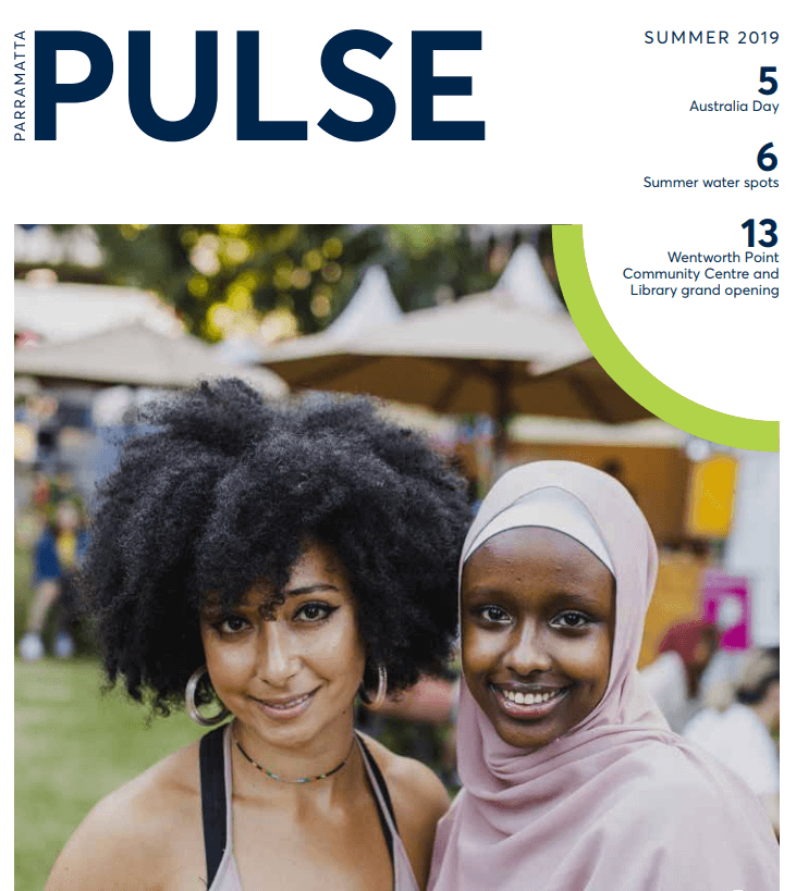 Parramatta Pulse Summer edition 2019 cover