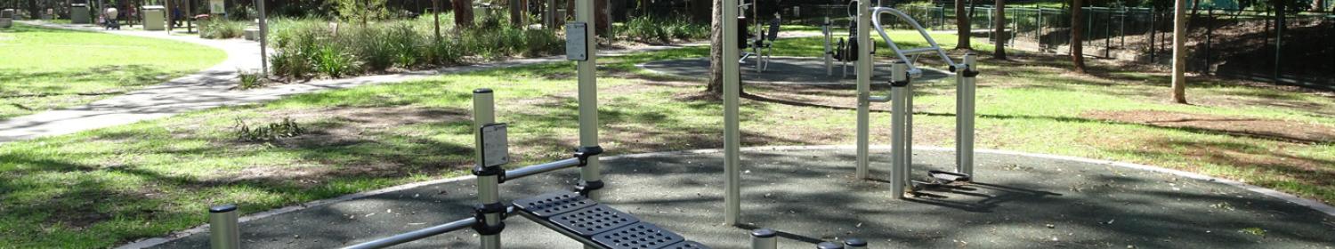 Parks with fitness equipment