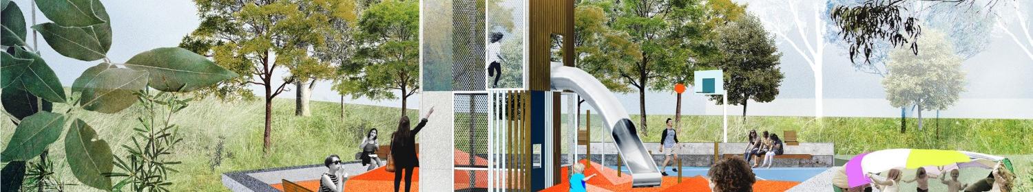 Artist rendering of new playground