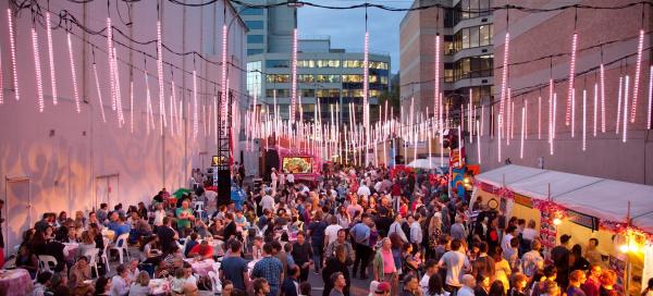 Group of people at Parramatta Lanes