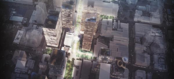 Birds eye view of CBD
