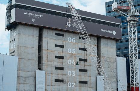 Charter Hall Construction of Western Sydney Uni